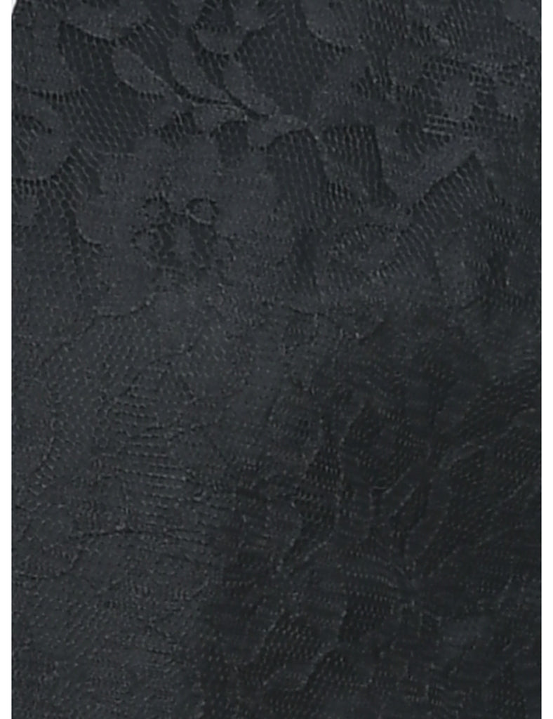 Floral Pattern Lace Bolero Jacket - M