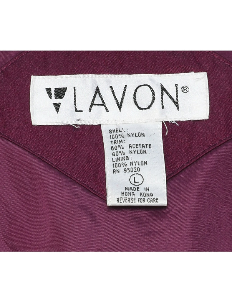 Floral Pattern Nylon Jacket - L