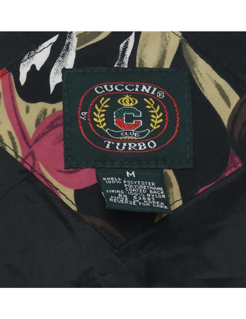 Floral Pattern Nylon Jacket - M