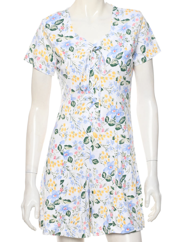 Floral Pattern Playsuit - M