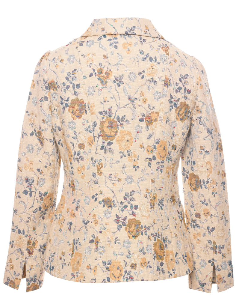 Floral Pattern Tapestry Jacket - M