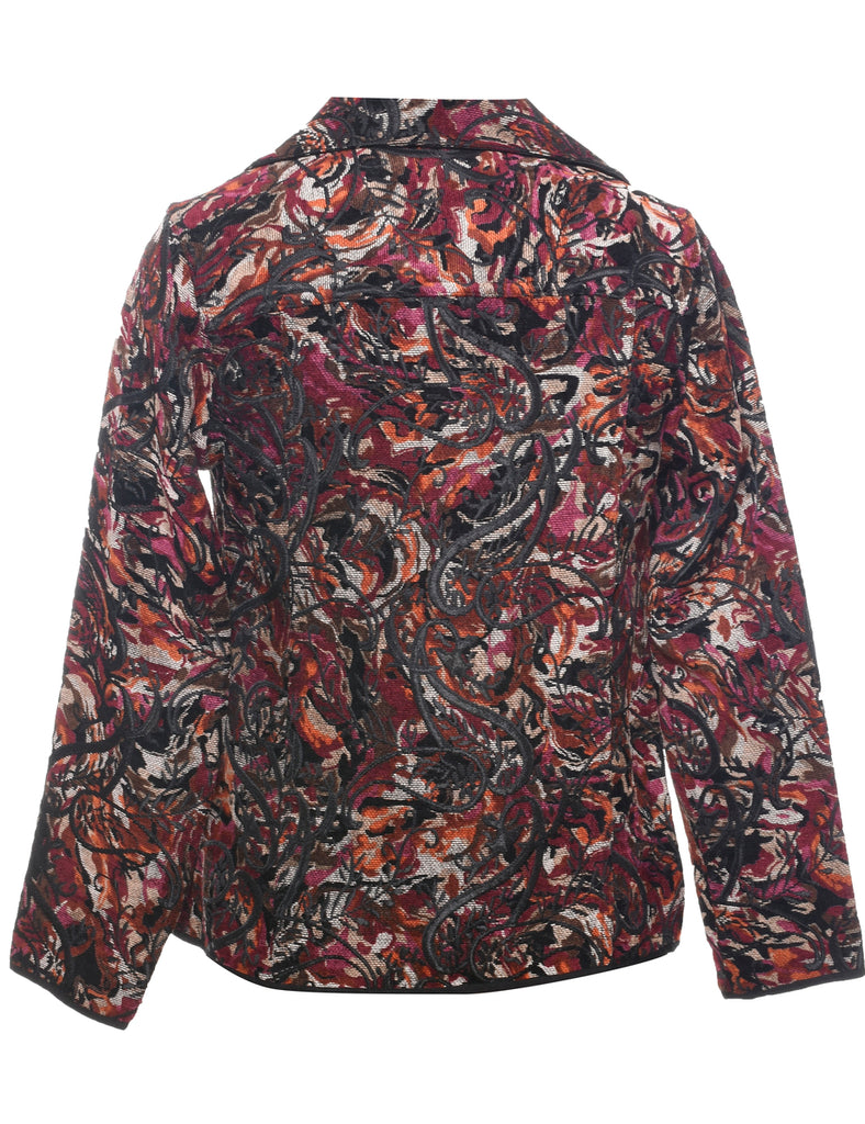 Floral Pattern Tapestry Jacket - S