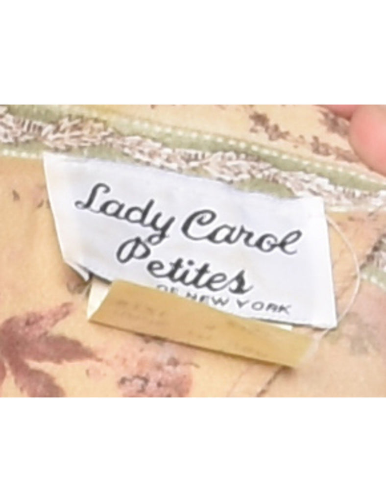 Floral Print Belted Dress - S