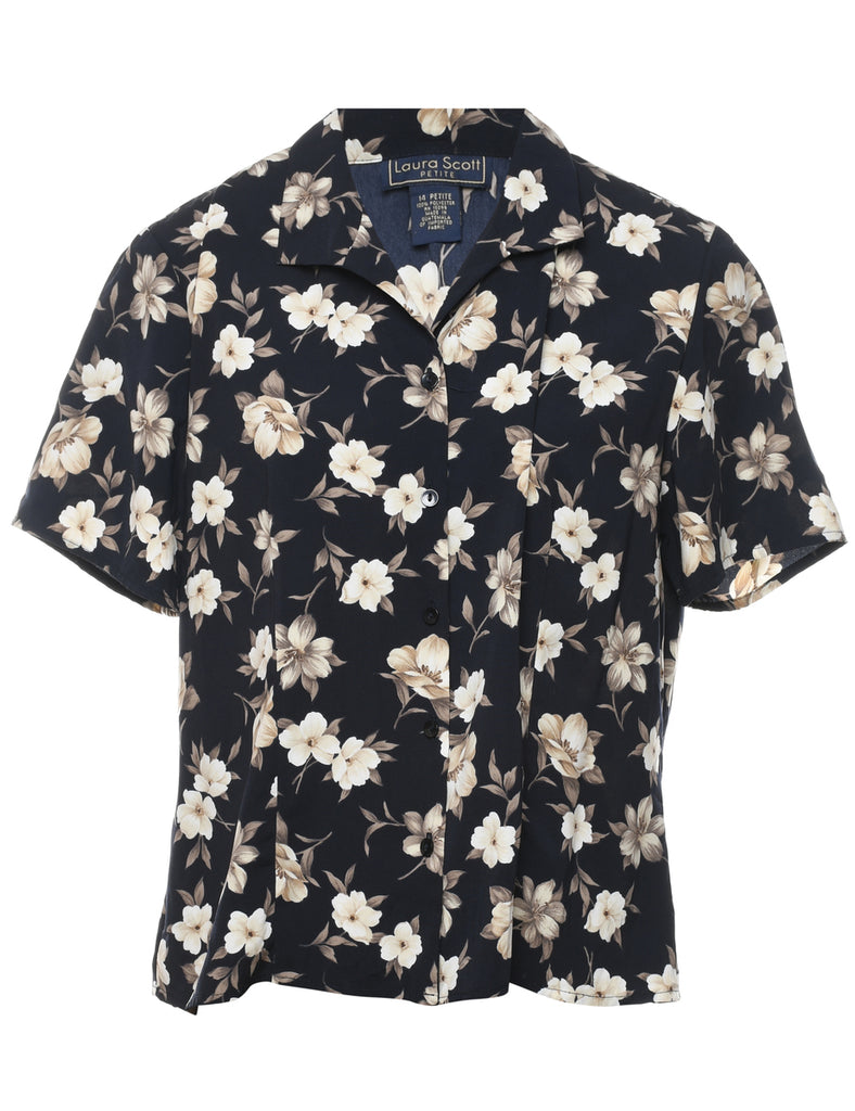 Floral Print Blouse - XL