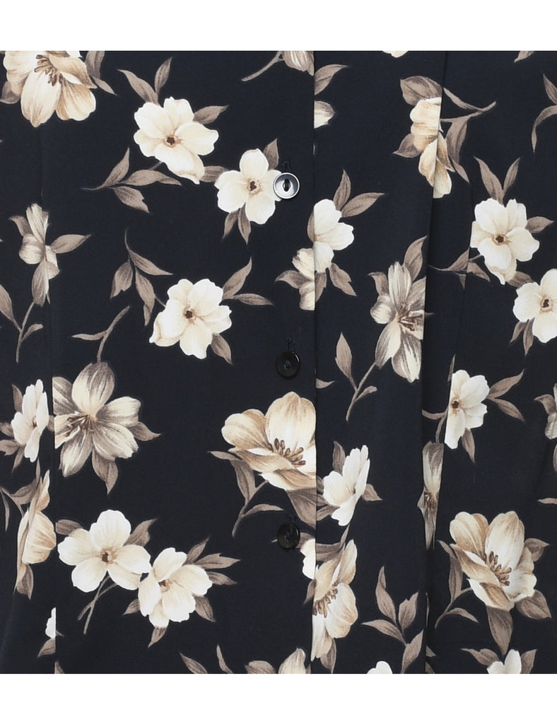 Floral Print Blouse - XL