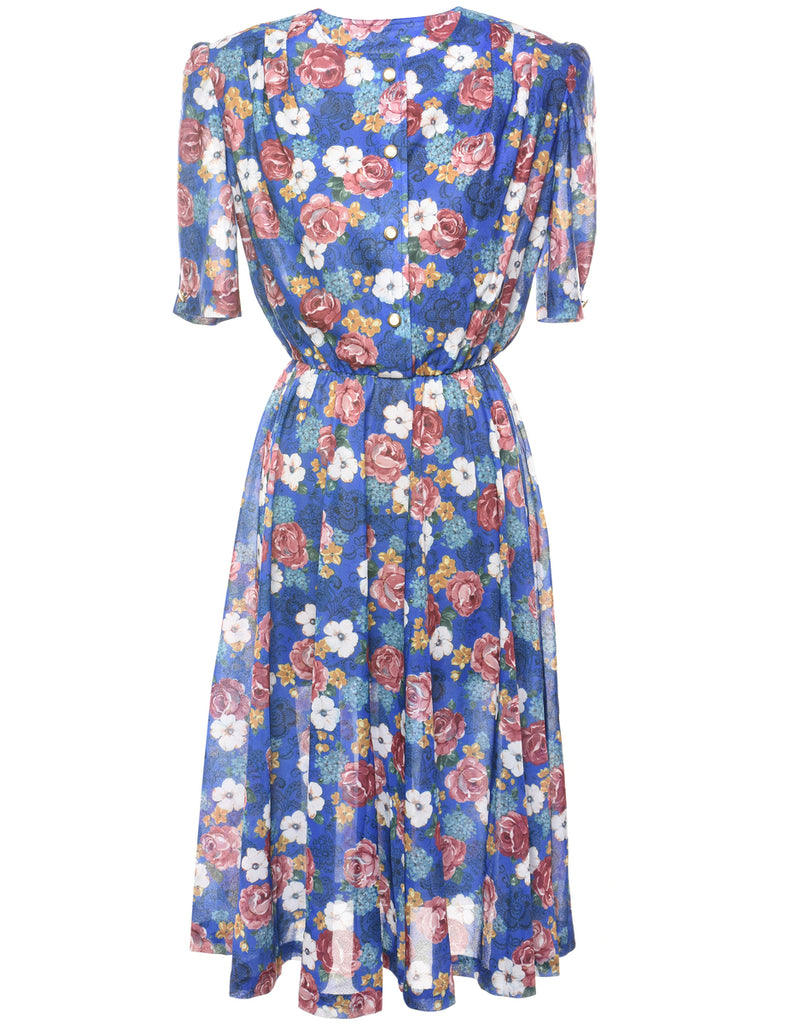 Floral Print Dress - L