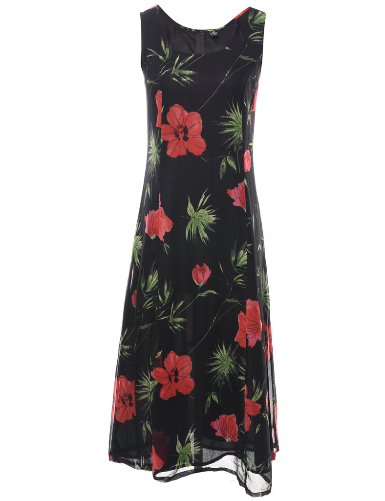 Floral Print Dress - M
