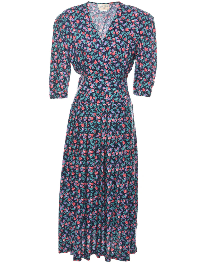 Floral Print Dress - M