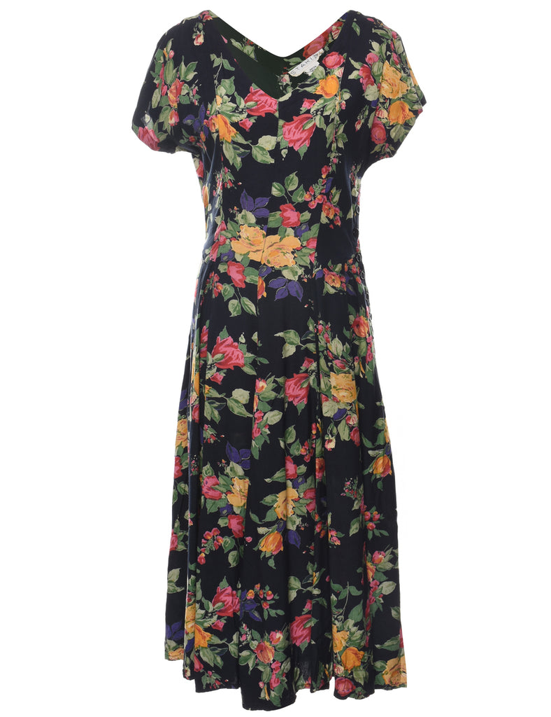 Floral Print Dress - M