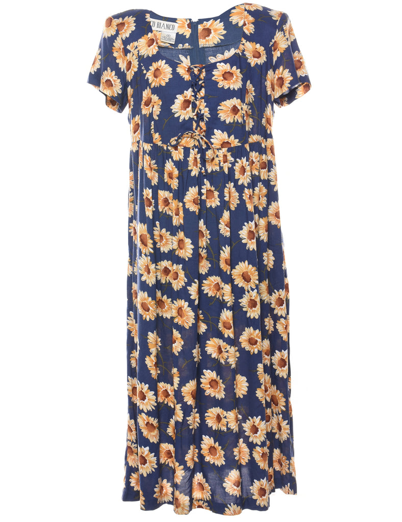 Floral Print Dress - L