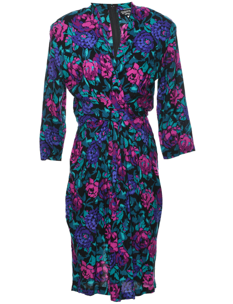 Floral Print Dress - M