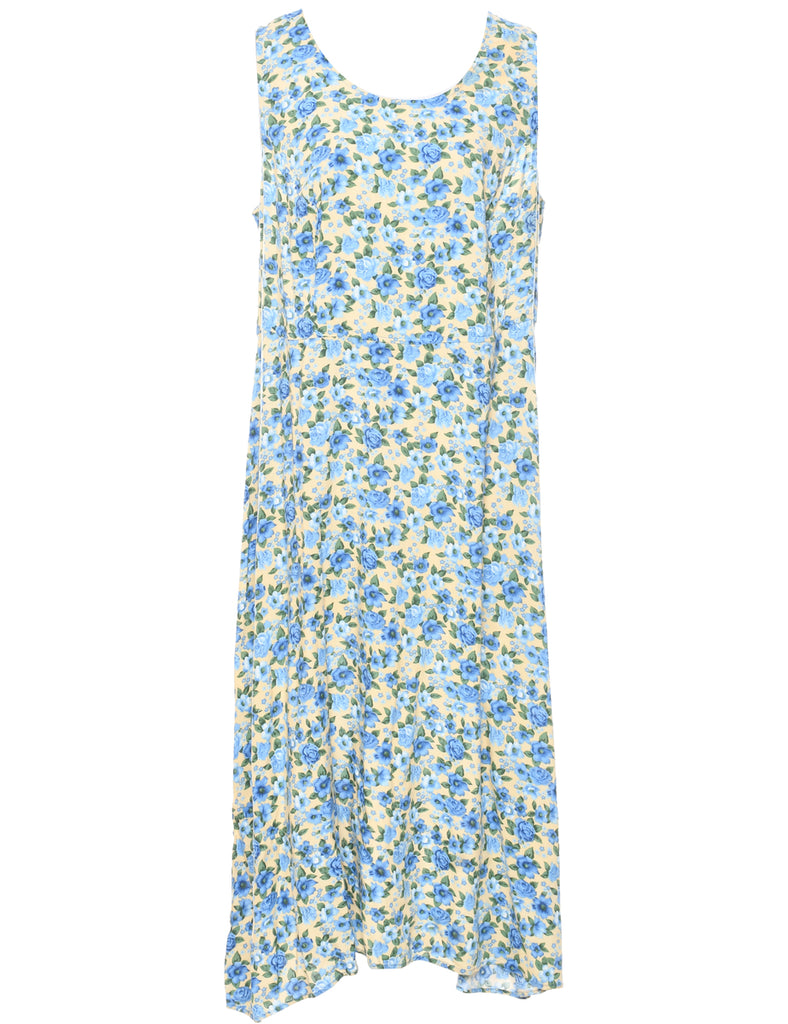Floral Print Dress - L
