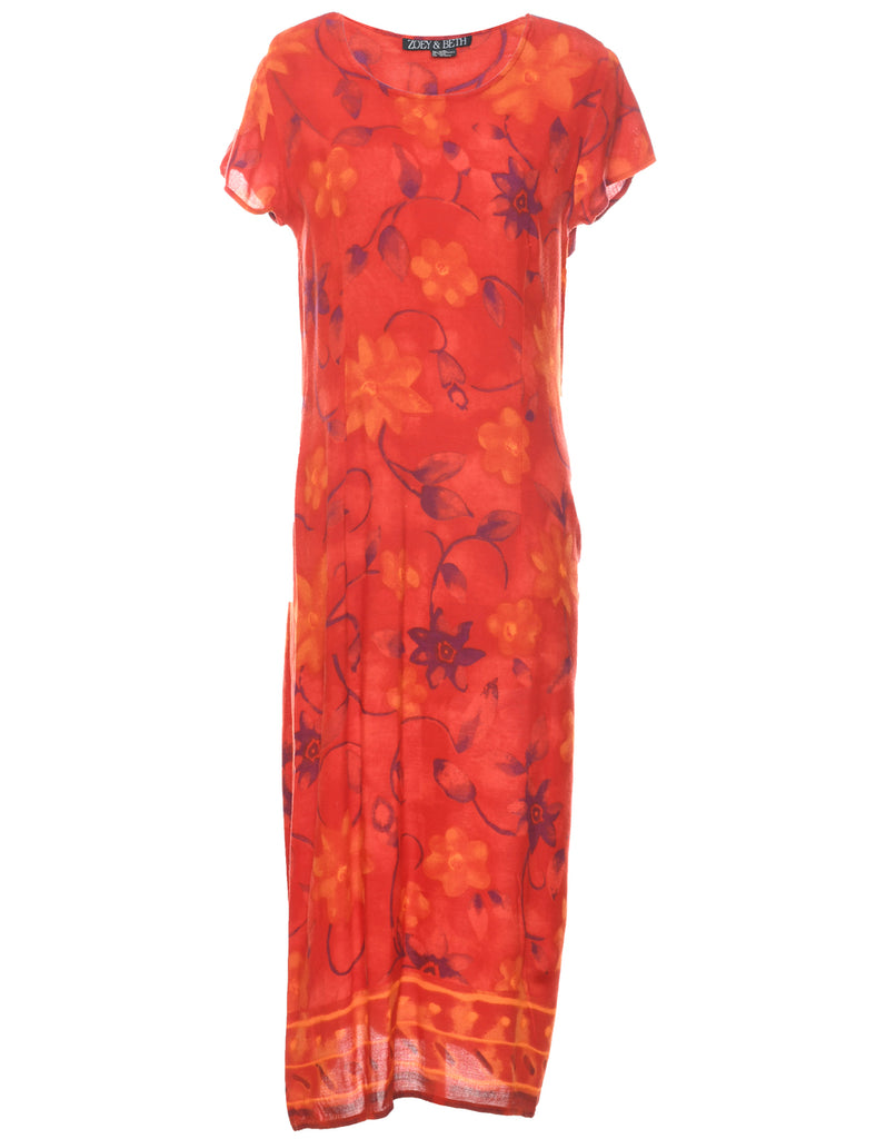 Floral Print Dress - M