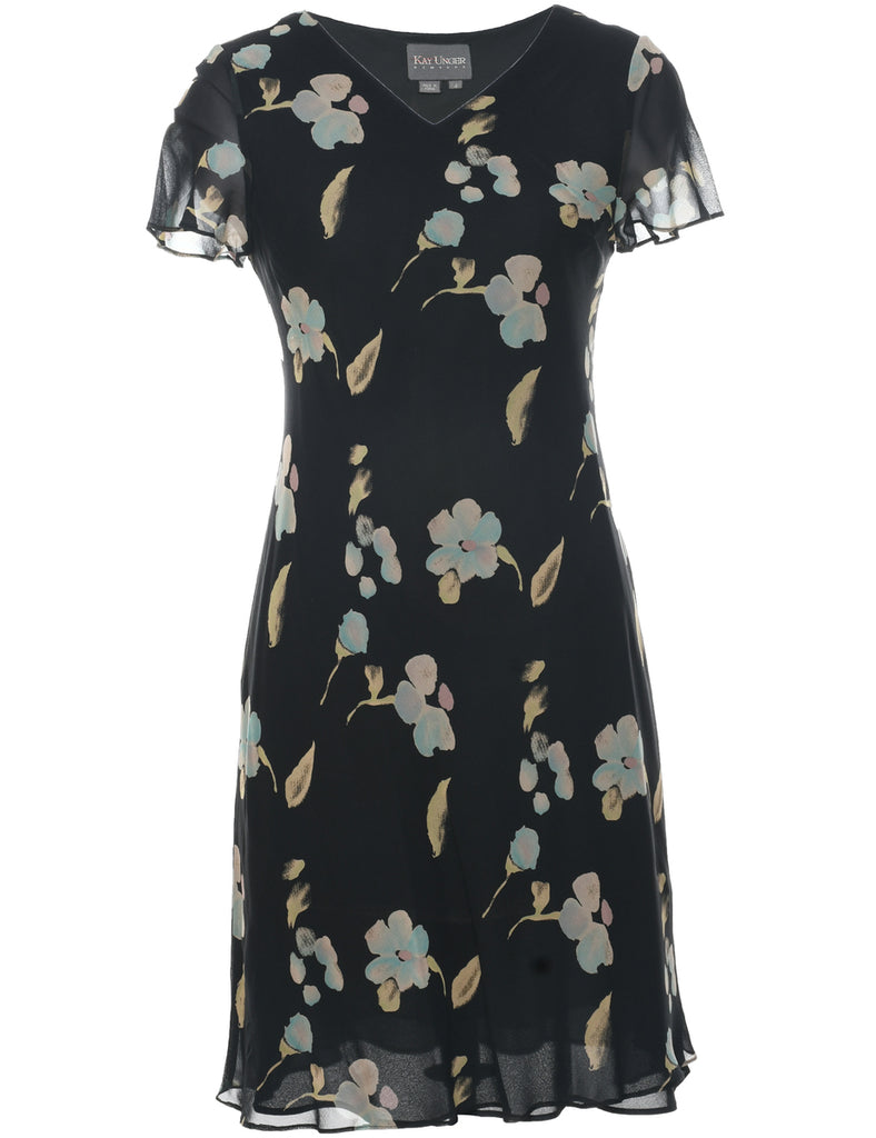 Floral Print Dress - M