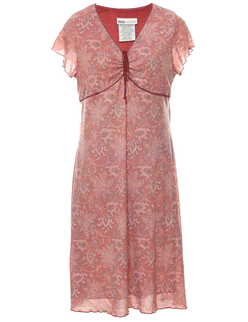 Floral Print Dress - L