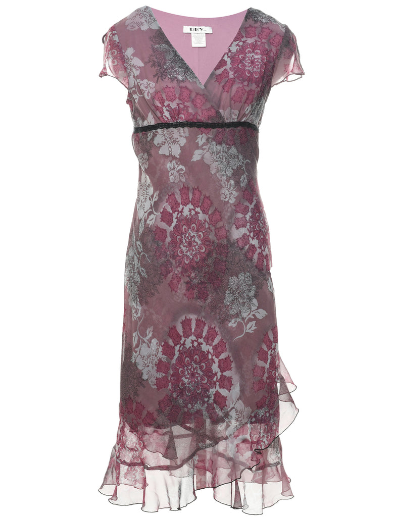 Floral Print Dress - M