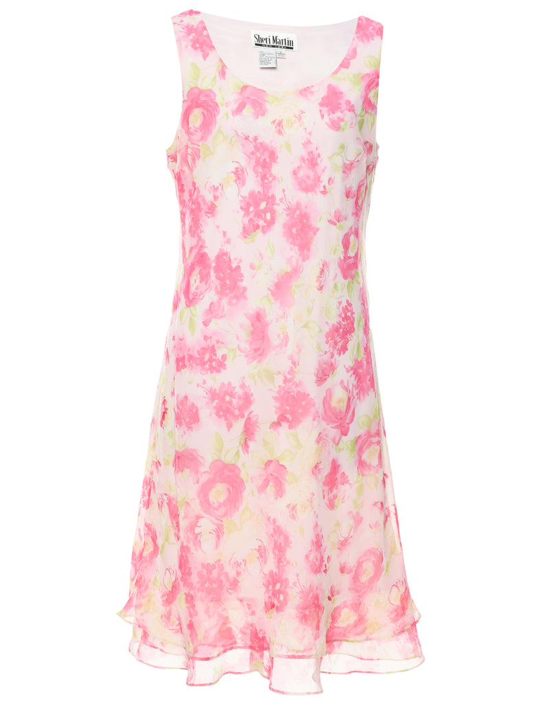 Floral Print Dress - L