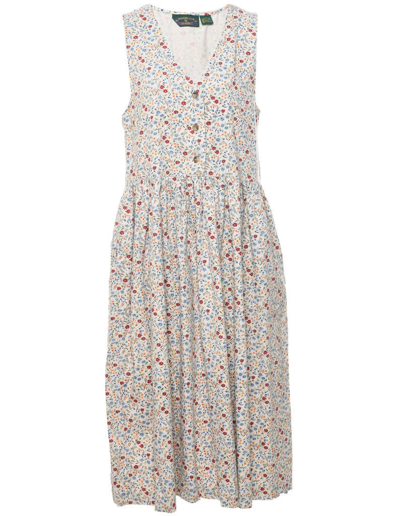 Floral Print Dress - M