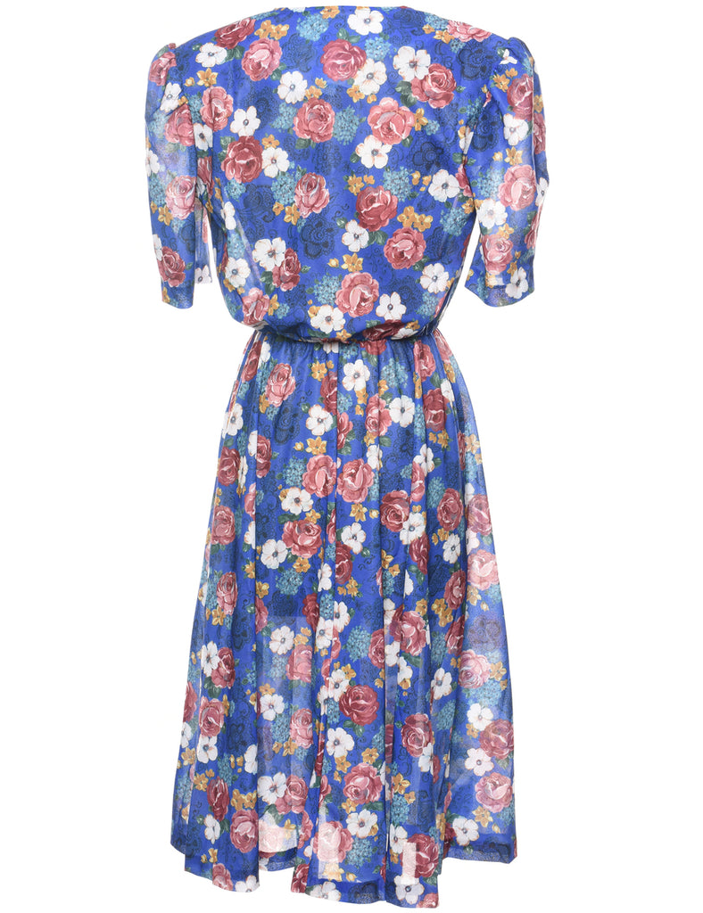Floral Print Dress - L