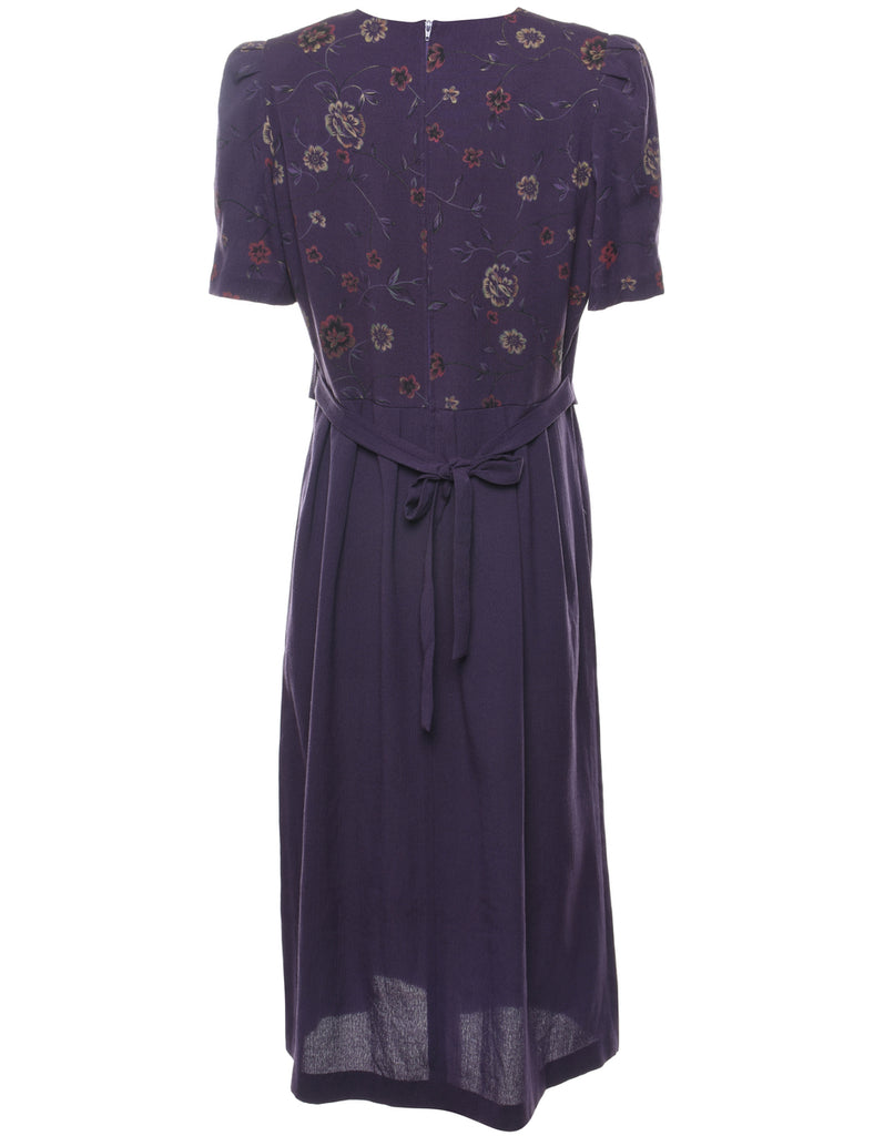 Floral Print Dress - L