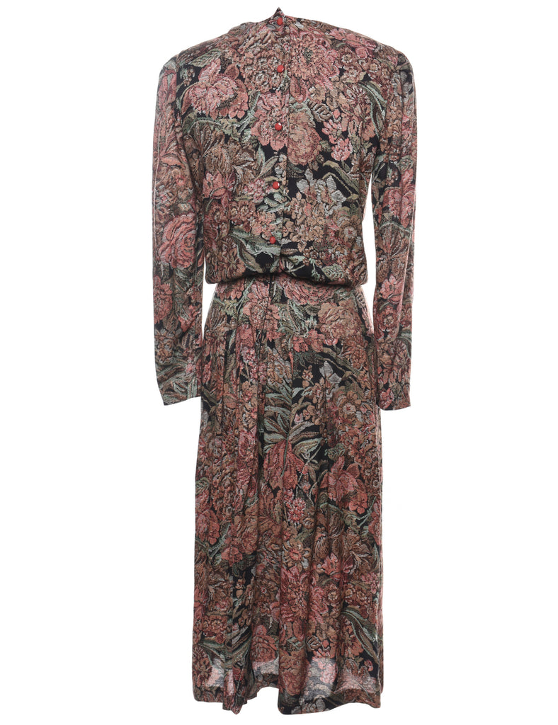 Floral Print Dress - M