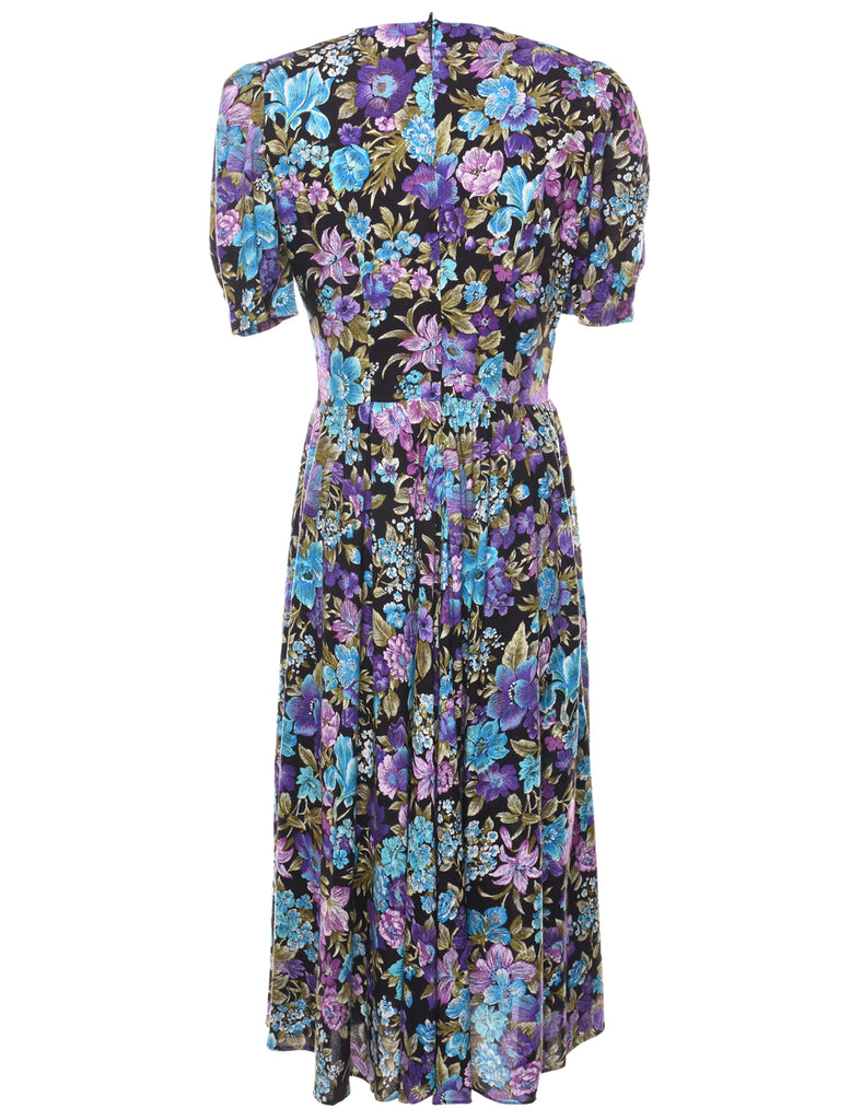 Floral Print Dress - L