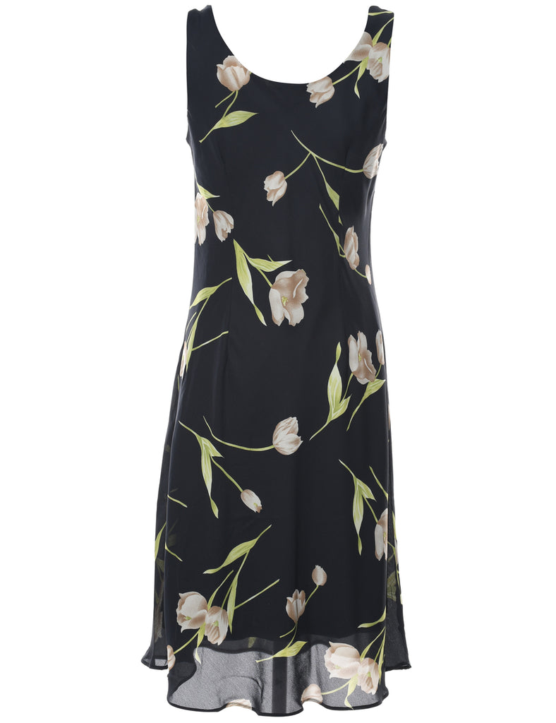 Floral Print Dress - L