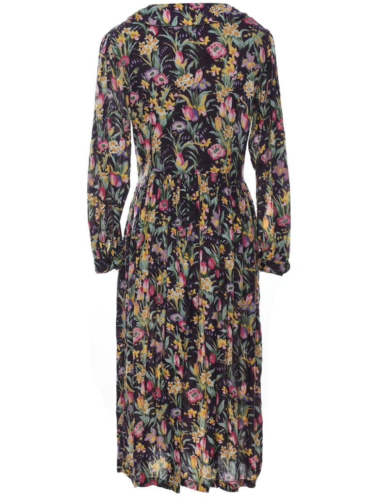 Floral Print Dress - M