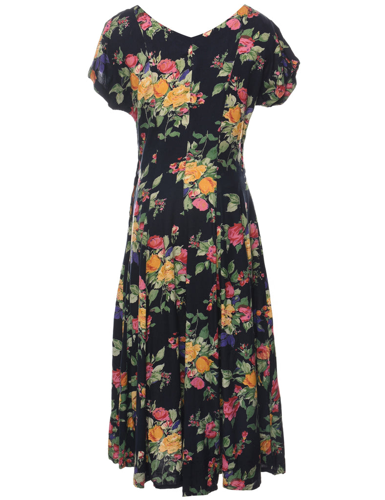 Floral Print Dress - M