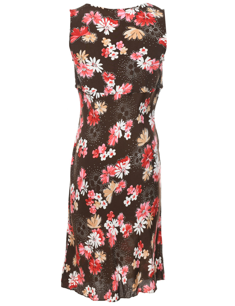 Floral Print Dress - L