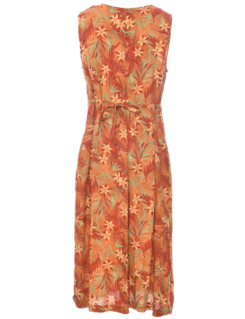 Floral Print Dress - L