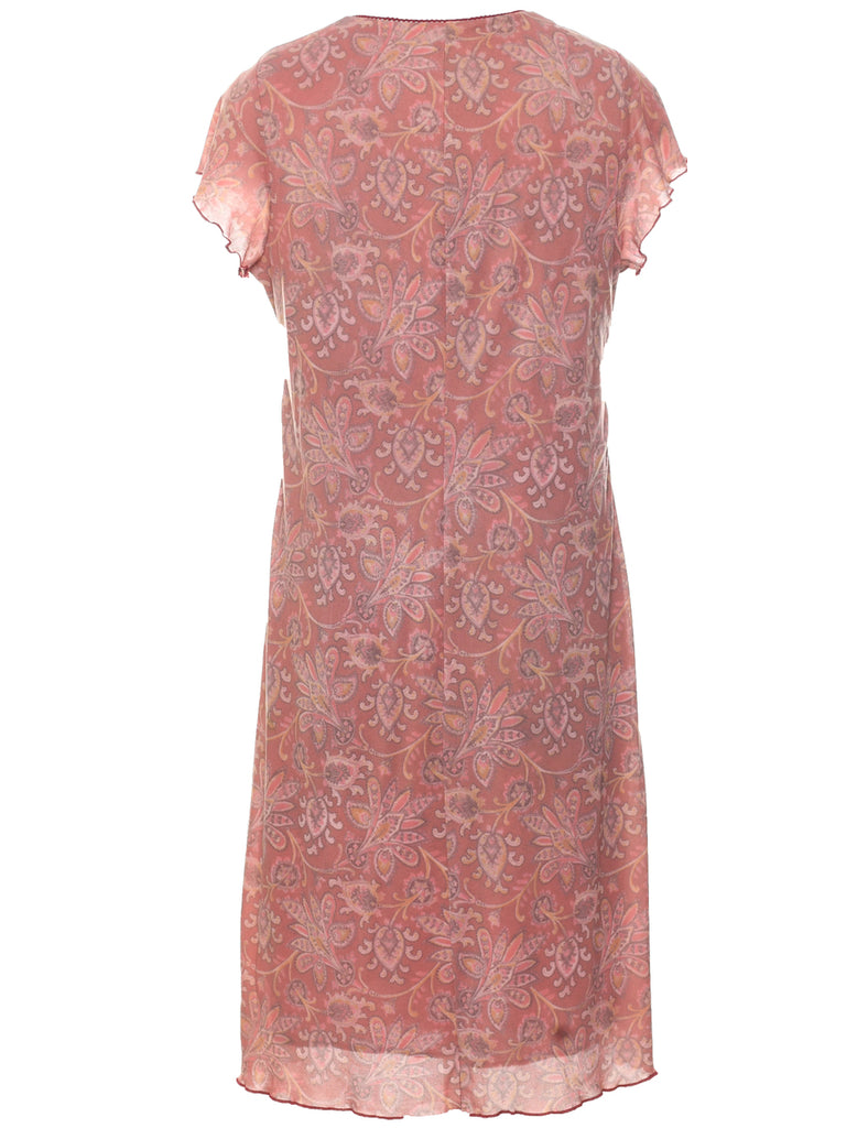 Floral Print Dress - L