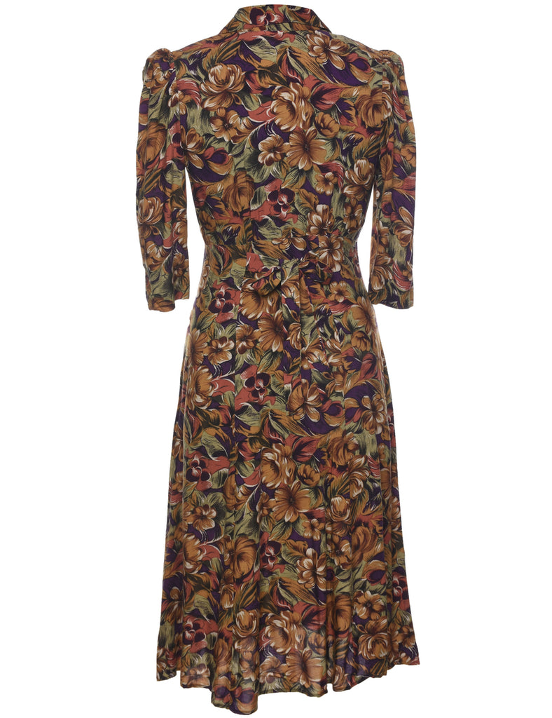 Floral Print Dress - M