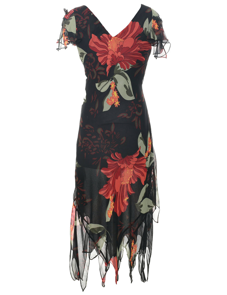 Floral Print Dress - M