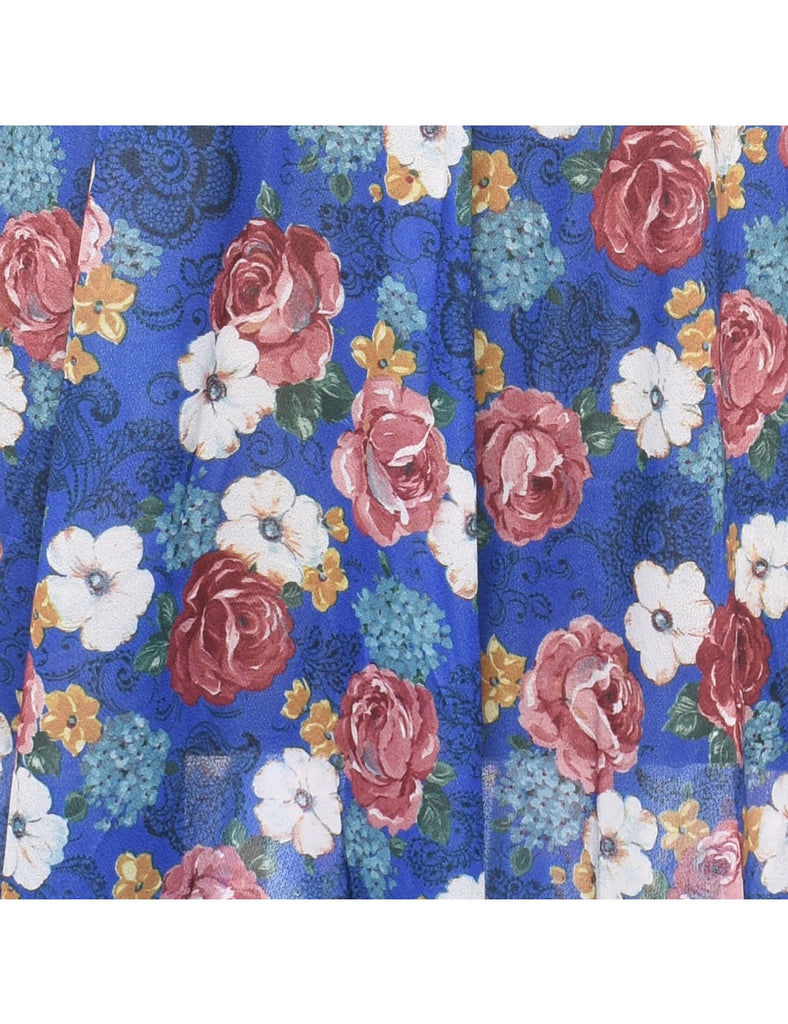 Floral Print Dress - L