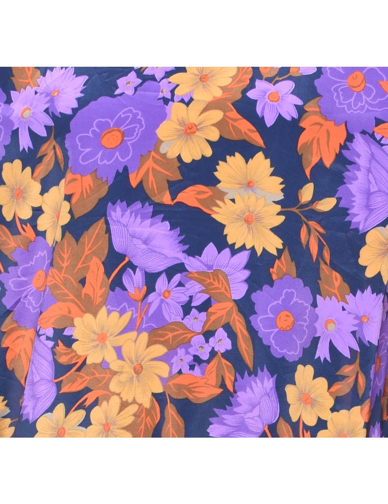 Floral Print Dress - L