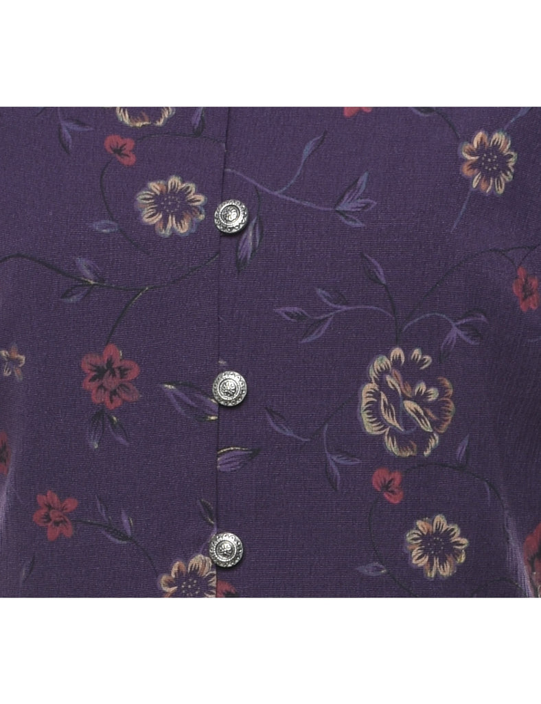 Floral Print Dress - L