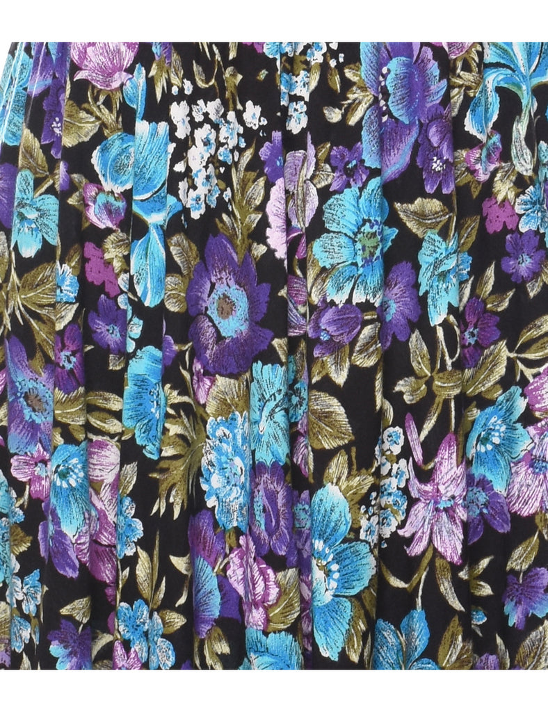 Floral Print Dress - L