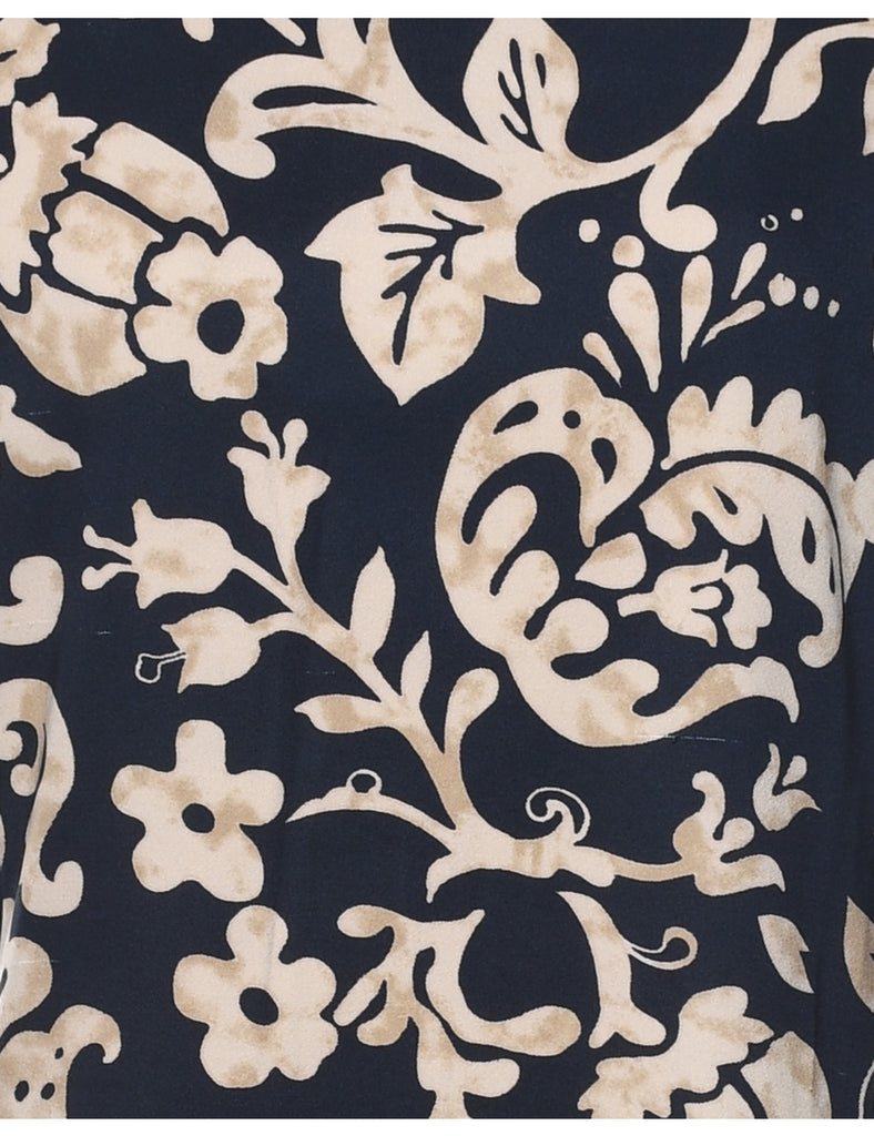 Floral Print Dress - L