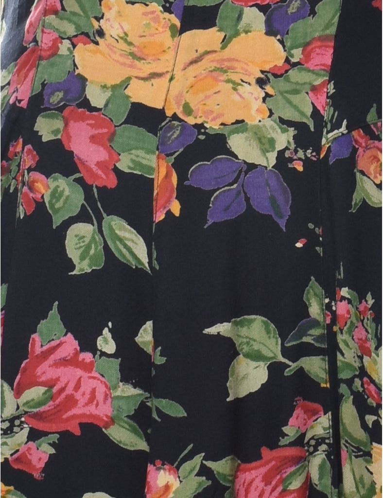 Floral Print Dress - M