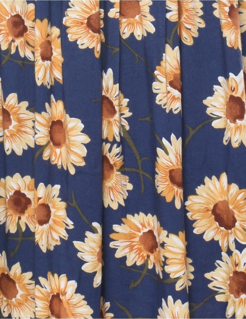 Floral Print Dress - L