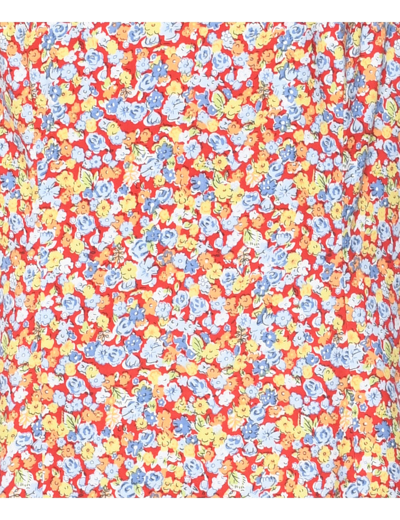 Floral Print Dress - L