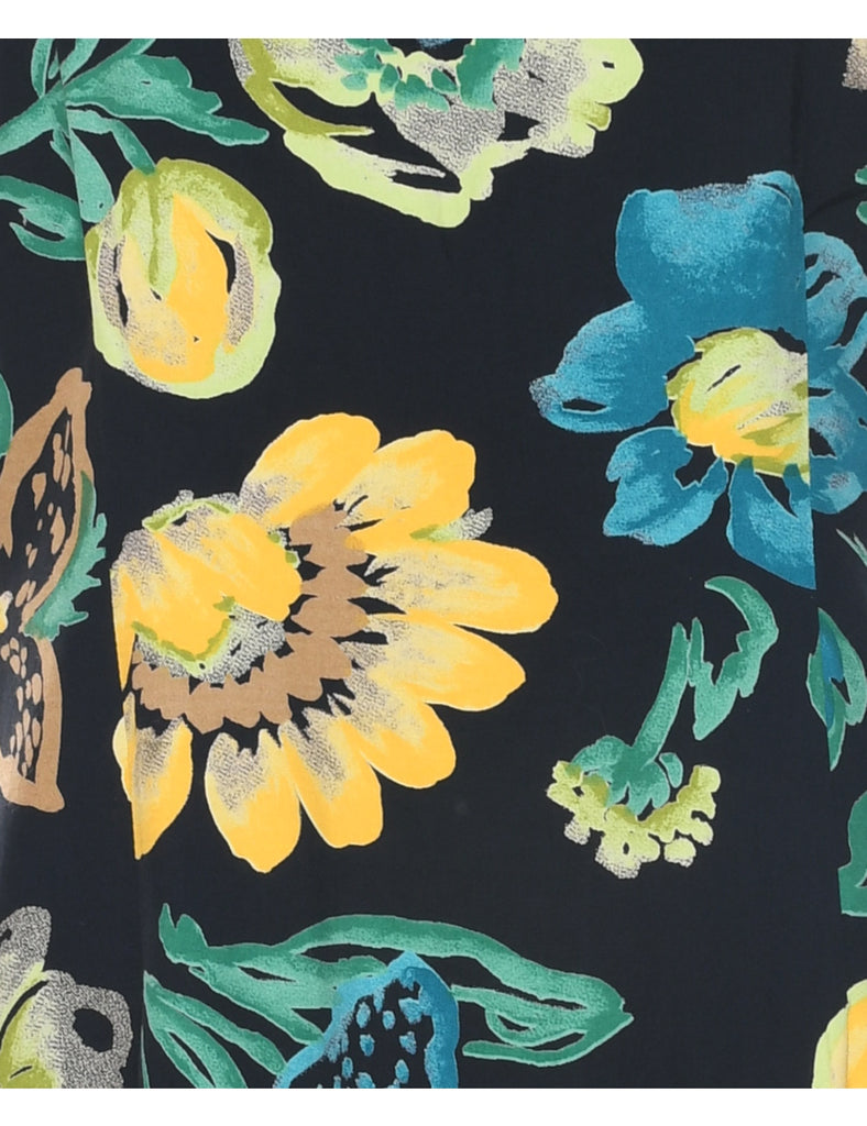 Floral Print Dress - M