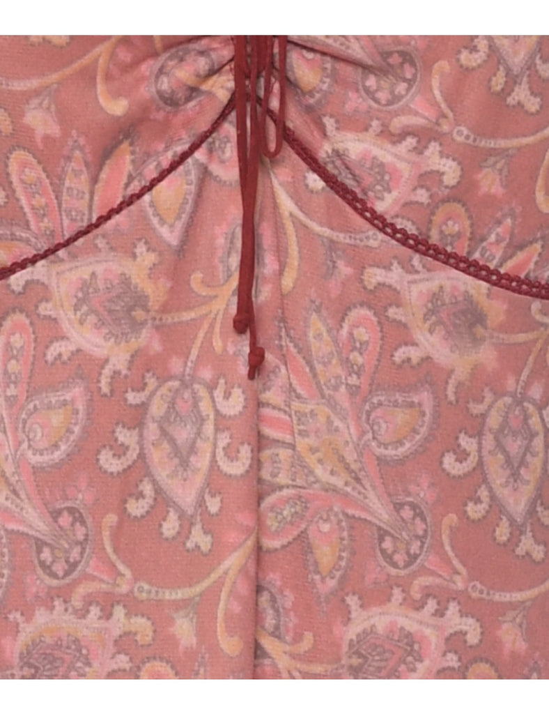 Floral Print Dress - L