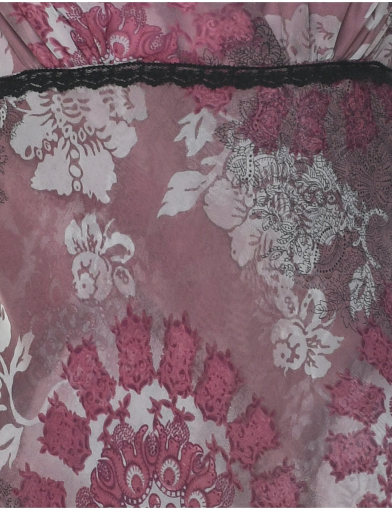 Floral Print Dress - M