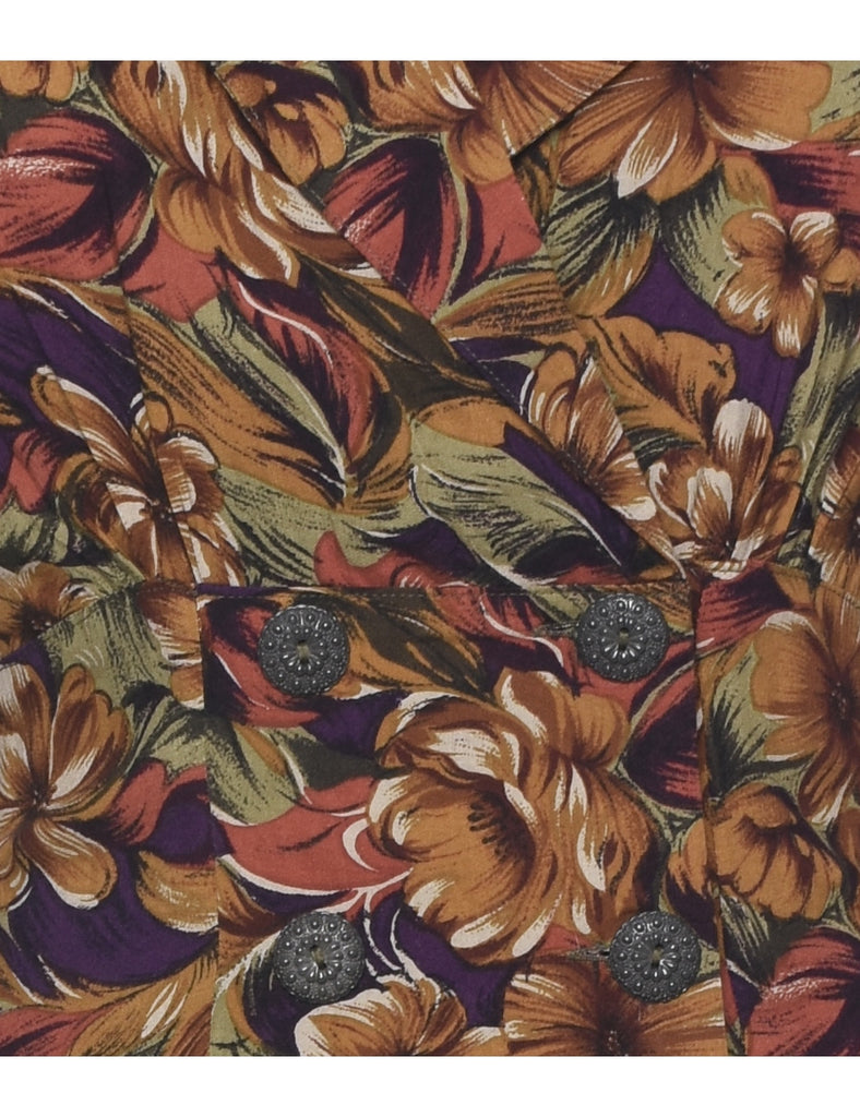 Floral Print Dress - M