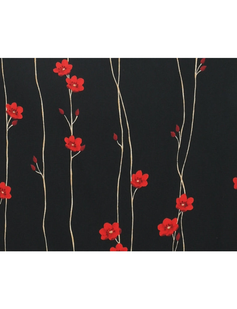 Floral Print Dress - L