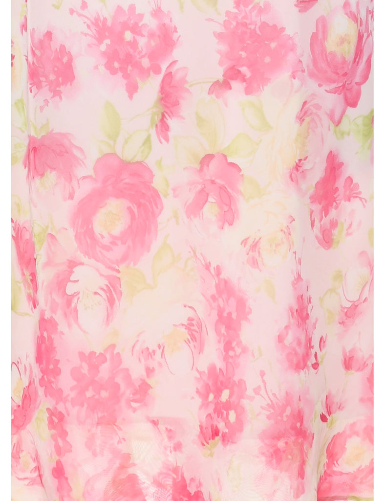 Floral Print Dress - L