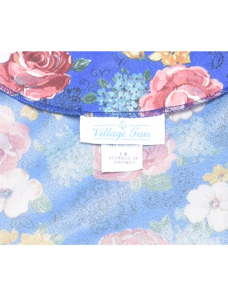 Floral Print Dress - L