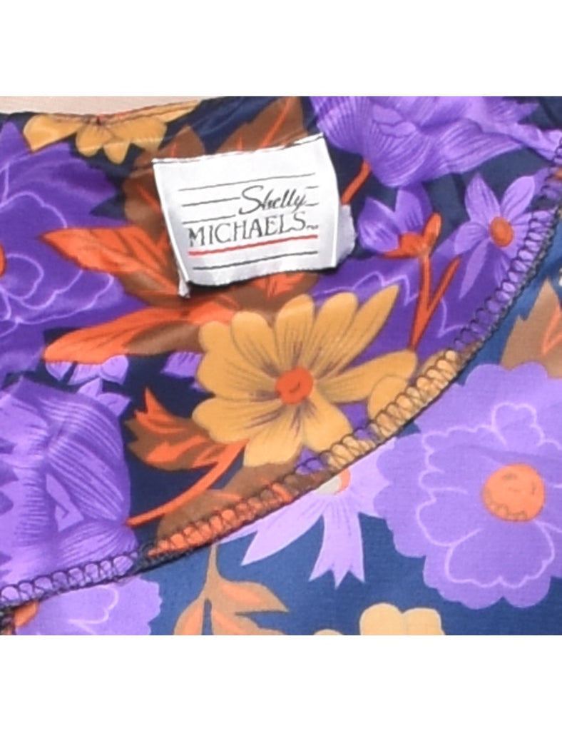 Floral Print Dress - L